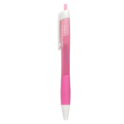SNOW SLIM KNOCK PEN RED 0.38MM
