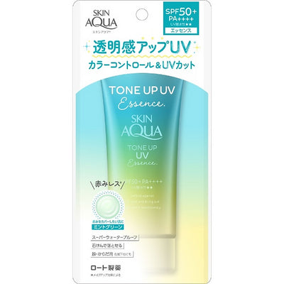 UV ROHTO SKIN AQUA TONE UP ESSENCE SPF50+ MINTGREEN