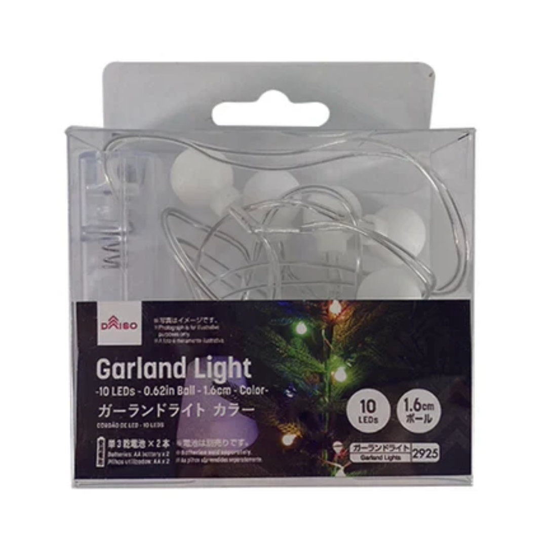 GARLAND LIGHT 10 LEDS 0.62IN BALL COLOR – HANAMARU JAPANESE GARLAND LIGHT 10 LEDS 0.62IN BALL COLOR – HANAMARU JAPANESE