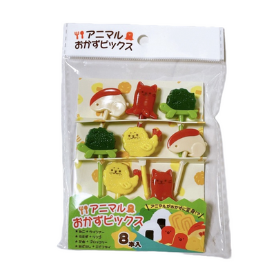 NAKNAKANO ANIMAL SIDE DISH PICKS 8PC