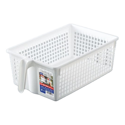 SANADA ARRANGE WIDE BASKET WITH HANDLE 199×340×116MM
