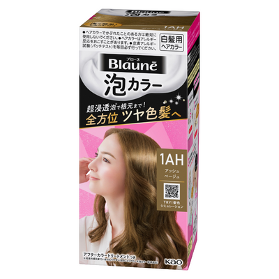 KAO BLAUNE BUBBLE HAIR COLOR ASH BEIGE 1AH