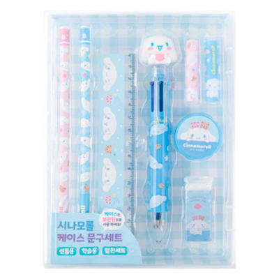 SANRIO CINNAMOROLL STATIONARY SET W/PLASTIC CASE