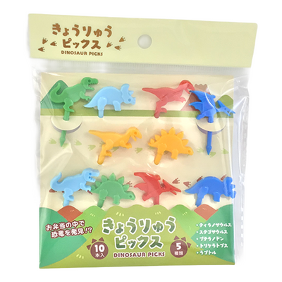 NAKANO DINOSAUR FOOD PICKS 10P