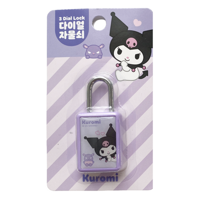SANRIO DIAL PADLOCK KUROMI