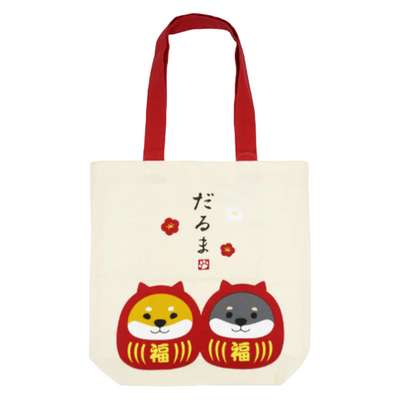 FRIENDSHILL A4 TOTE BAG SHIBA KURO DARUMA