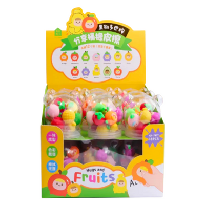 FRUITS ERASER 12P SET
