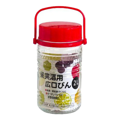 FRUIT WINE GLASS JAR 2L