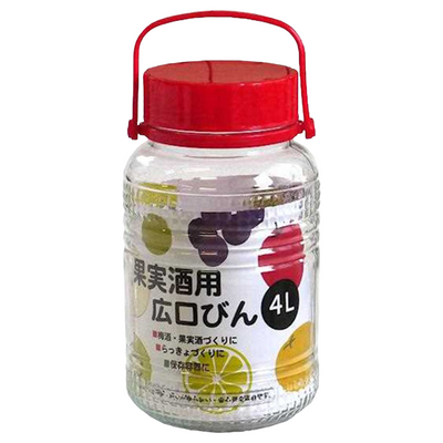 FRUIT WINE GLASS JAR 4L