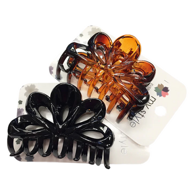 HAIR ACC HAIR CLAW CLIP LEAVES 1P