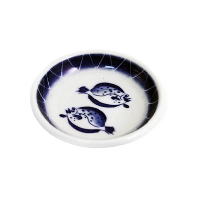 DOUBLE SOLE FISH SOY SAUCE DISH 3.75" DIA