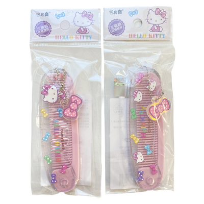 SANRIO HELLO KITTY FOLDABLE HAIR COMB PINK