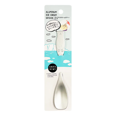 ALUMINIUM ICE CREAM SPOON POLAR BEAR 5.3IN
