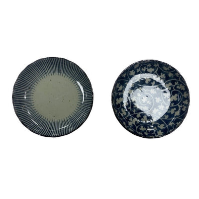 CHRYSANTHEMUM SHAPE OLD DYED DEEP DISH