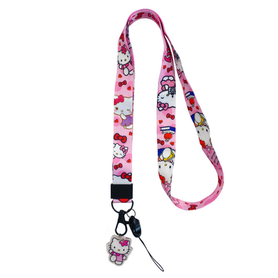 STRAP LANYARD WITH CHARM HELLO KITTY