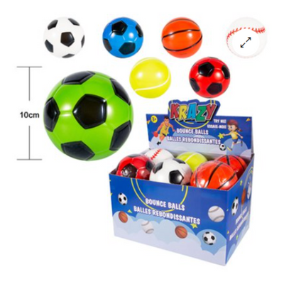KRAZY BOUNCE BALLS SPORTS 10CM