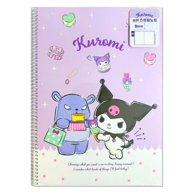 SANRIO KUROMI RINGED LINE NOTE 18.5×25.7 CM
