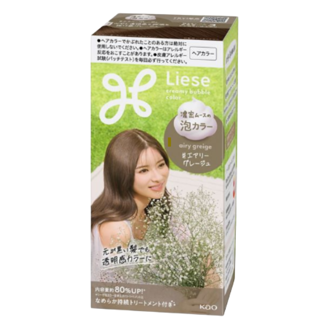 KAO LIESE CREAMY BUBBLE COLOR AIRY GREIGE – HANAMARU JAPANESE