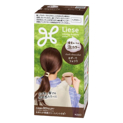 KAO LIESE CREAMY BUBBLE COLOR  DARK CHOCORAT