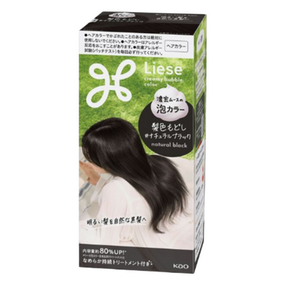 KAO LIESE CREAMY BUBBLE COLOR NATURAL BLACK