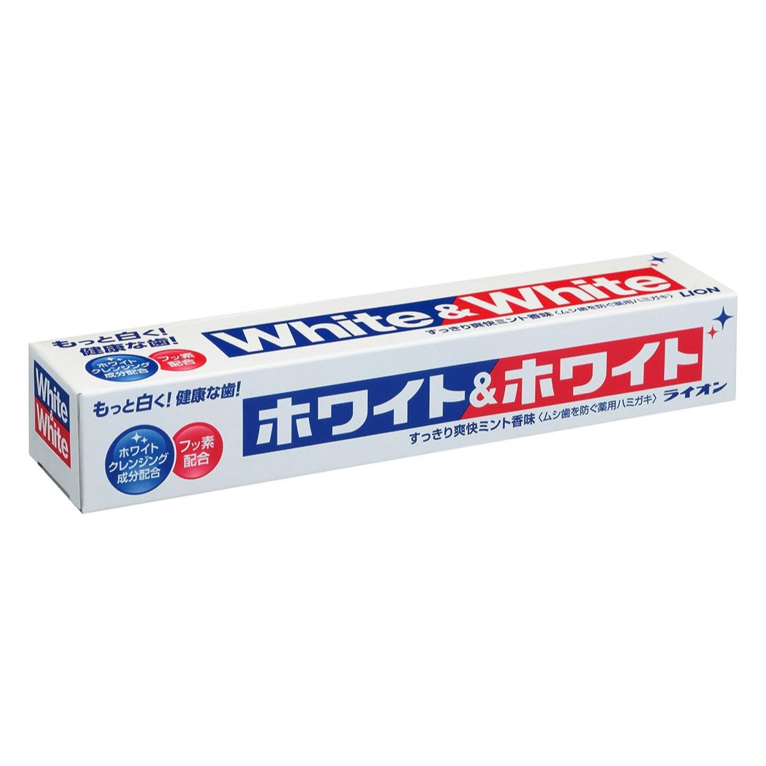 LION TOOTHPASTE WHITE & WHITE 5.3OZ – HANAMARU JAPANESE MARKETPLACE