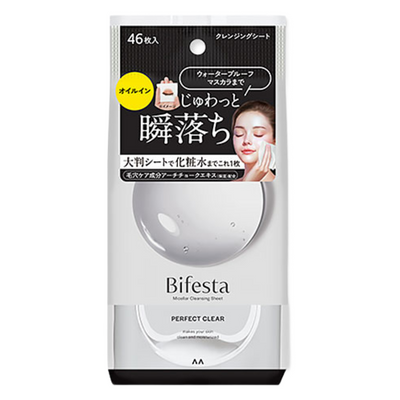 MANDOM BIFESTA MICELLAR CLEANSING SHEET PERFECT CLEAR