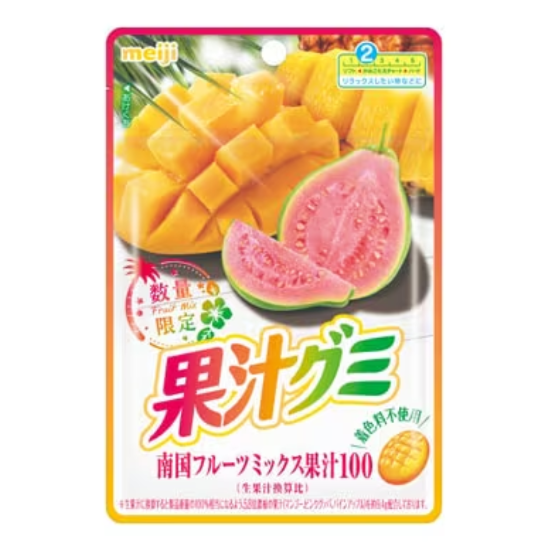 kaju-100様 MEIJI KAJYU GUMMY TROPICAL FRUIT MIX – HANAMARU JAPANESE MARKETPLACE