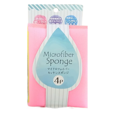 MICROFIBER KITCHEN SPONGE 4P