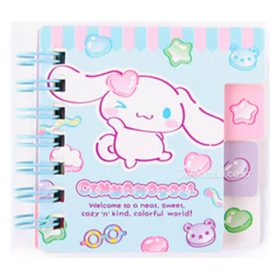 SANRIO MINI INDEX NOTEPAD CINNAMOROLL