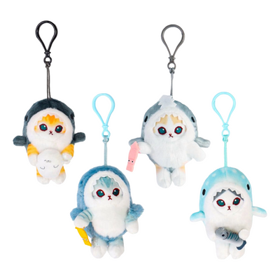 MOFUSAND STUFFED TOY KEY HOLDER SHARK 9CM