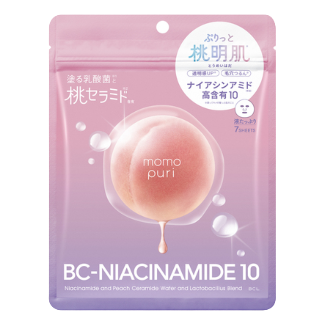 BCL MOMO PURI BC-NIACINAMIDE 10 7 SHEET – HANAMARU JAPANESE