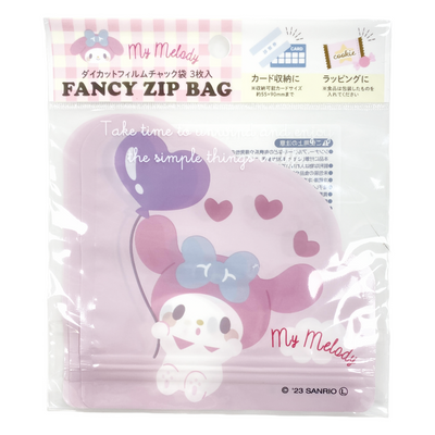 SANRIO FANCY ZIP BAG MY MELODY 3P
