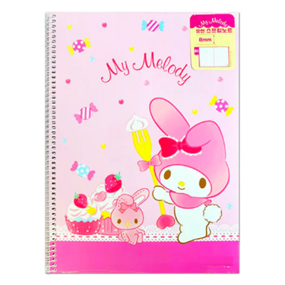 SANRIO MY MELODY RINGED LINE NOTE 18.5 CM X 25.7 CM