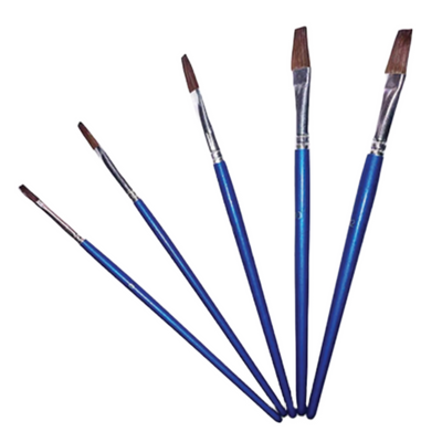 FLAT HORSEHAIR PAINTBRUSH 5P