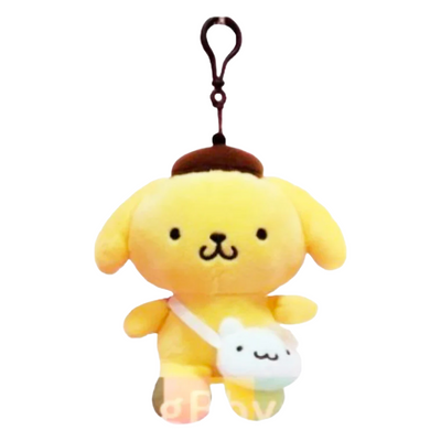 SANRIO KEY HOLDER POMPOMPURIN FRIENDS BAG 13CM