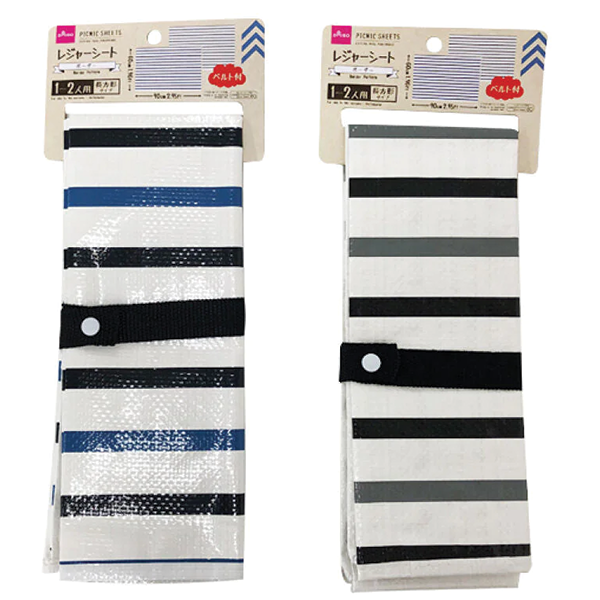 BOUNDARIES / 4枚セット PICNIC SHEETS BORDER PATTERN 2.95FTX 1.96FT – HANAMARU JAPANESE