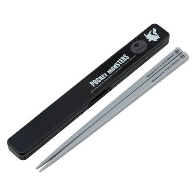 SKATER POKEMON CHOPSTICKS W/CASE BLACK 21CM