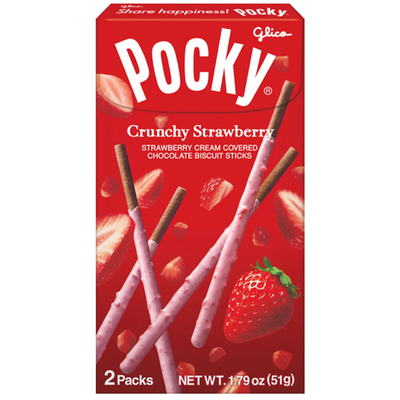 GLICO POCKY CRUNCHY STRAWBERRY