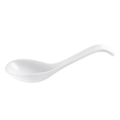 RENGE WHITE CERAMIC RAMEN SPOON 7 IN LENGTH