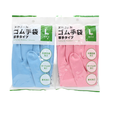 RUBBER GLOVES THICK L SIZE 1PAIR