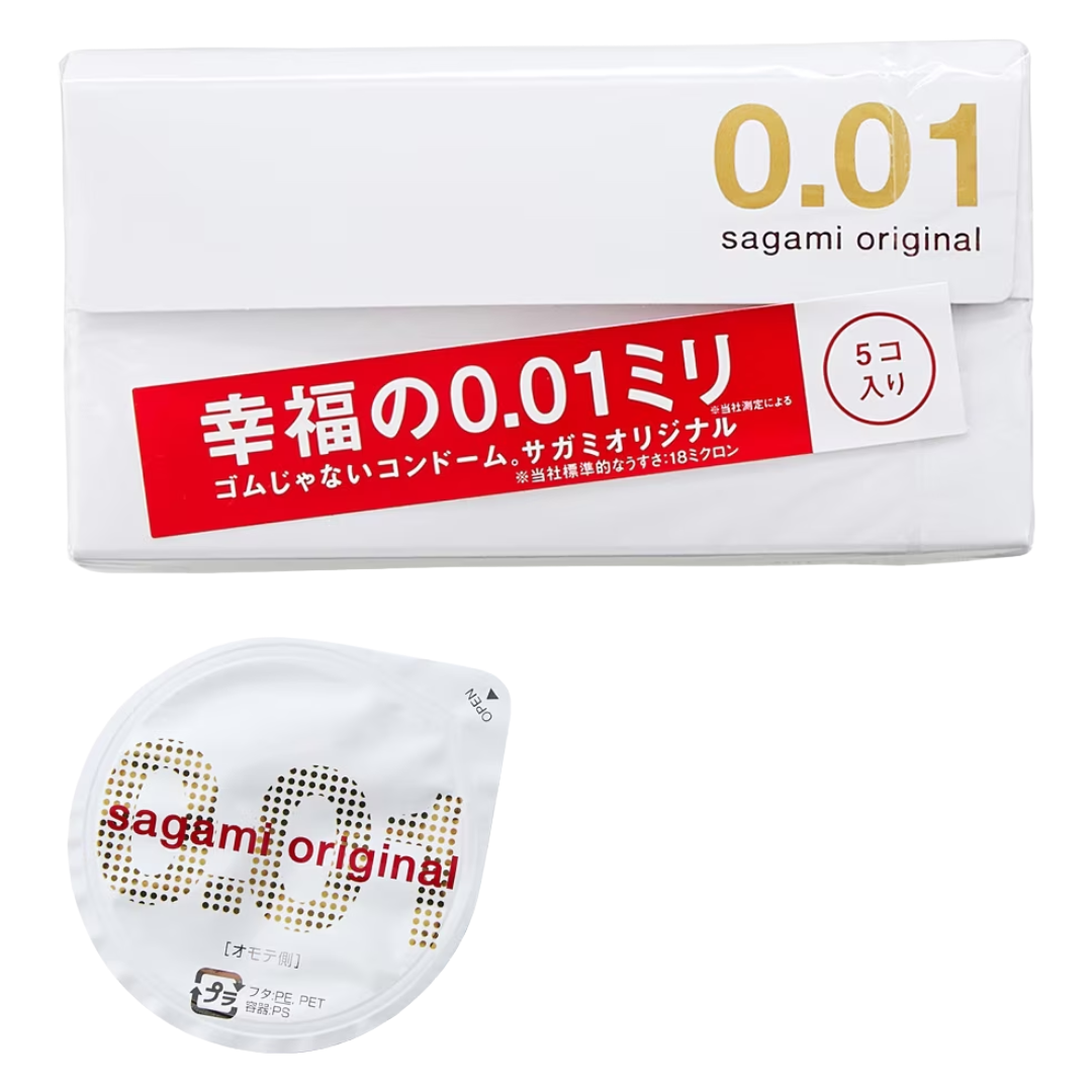 CONDOM SAGAMI ORIGINAL 0.01 5P – HANAMARU JAPANESE MARKETPLACE