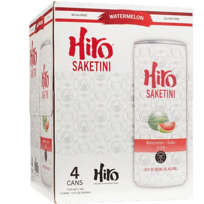 HIRO SAKETINI BLACK WATERMELON 4 PACK X 355ML