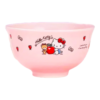 SANRIO HELLO KITTY CERAMIC CEREAL BOWL APPLE 12.7×6.8CM