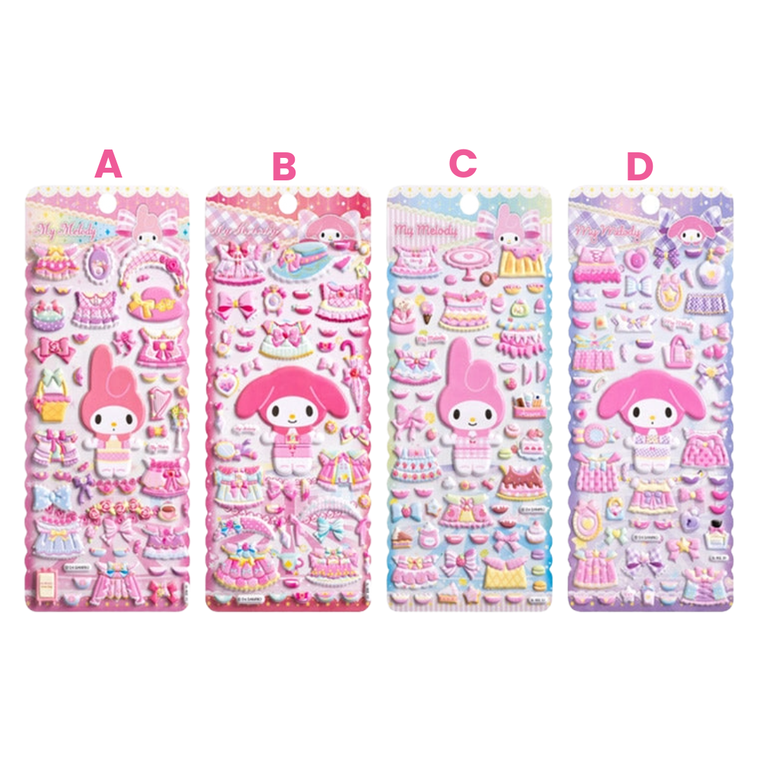 SANRIO DRESS UP STICKER MY MELODY – HANAMARU JAPANESE MARKETPLACE