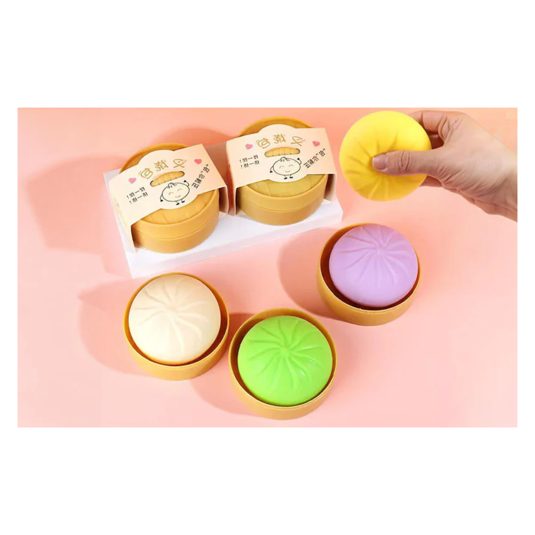 SQUISHY STRESS RELIEF TOY COLOR DUMPLING W/CASE – HANAMARU