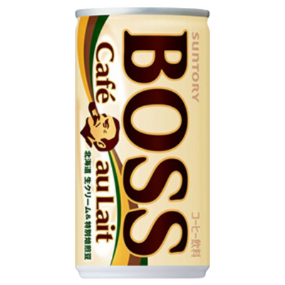 SUNTORY BOSS CAFE AU LAIT CAN 185G