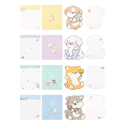 S&C PUPPY LETTER SET 4 SHEETS + 2 ENVELOPES