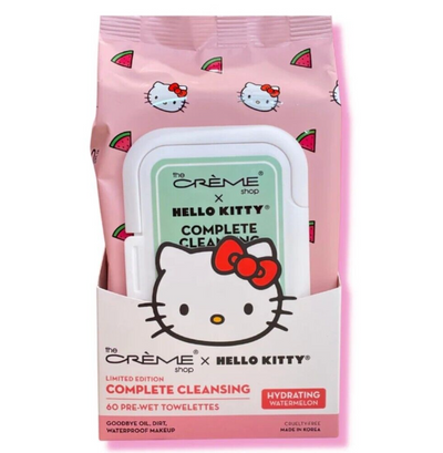 TCS HELLO KITTY CLEANSING TOWELTTES 60T HYDRATING WATERMELON