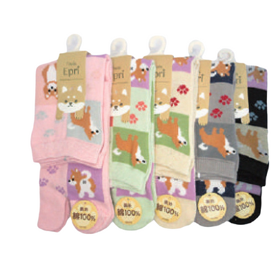 FLIP FLOP SOCKS SHIBAINU BLOCK CHECK
