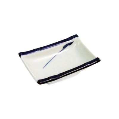 BAMBOO STALK SOY SAUCE DISH 3.31 ×2.24 IN